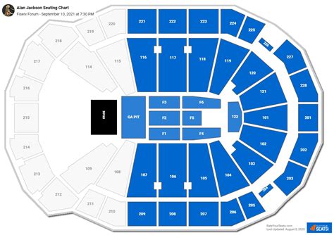 fiserv seating chart concert